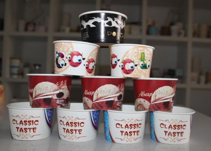8oz Branded Disposable  Ice Cream Paper Cups with Our Brand