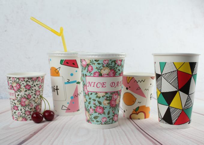 Single Wall Cold Drinking Paper Cups Juice Cups Fruit Cups Orange Juice Cups