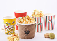 32oz Reusable Custom Printed Popcorn Buckets For Eating Shops , Eco Friendly