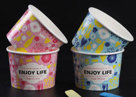 Customize 300ml 8oz Ice Cream Cups Containers With Lids and Spoons