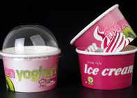 Disposable Ice Cream Cups Gelato Cups With Covers  and Spoons