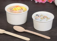 Full Colour Print Paper Soup Cups , Paper Take Out Soup Containers Food Grade