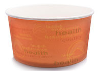 Orange Disposable Popcorn Containers PE Coated With 4 Color Process Printing