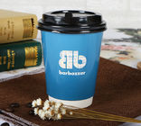 Cold / Hot Drinking Coffee Paper Cups To Go With Logo Custom Printing