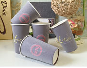 12oz 16oz Foam Coffee Paper Cups With Lids , Disposable Drinking Cups