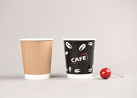 Customized Printed Double Wall Paper Cups For Hot Beverages Color OEM
