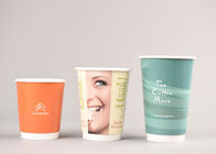 Recyclable Double Wall Paper Cups Disposable For Hot Coffee / Tea