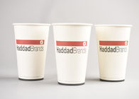 Custom Logo Coffee Paper Cups White Disposable Hot Beverage Cups Full Colour Print