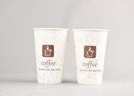 16oz White Disposable Paper Cups with Logo Printing and Hot Covers