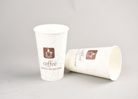 16oz White Disposable Paper Cups with Logo Printing and Hot Covers