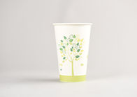 Custom Printed 16oz White Disposable Cofffee Paper Cups with Coffee Lids