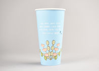 Custom Printed 20oz Colourful Disposable Drinking Paper Cups with Cold Lids