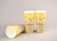 Food Safe Custom Printed Popcorn Buckets With Single / Double PE Coated