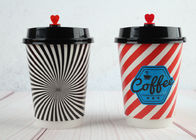 China Beautiful Double wall Custom Printed Paper Cups Insulated Paper Cups with Coffee Lids company