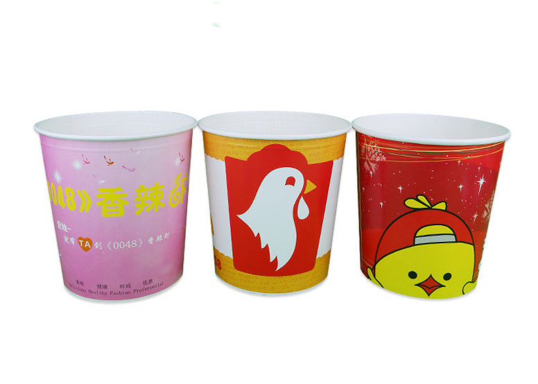 70oz 85oz Branding Custom Printed Popcorn Buckets For Food Packaging