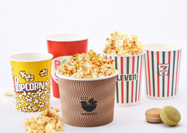 China 32oz Reusable Custom Printed Popcorn Buckets For Eating Shops , Eco Friendly factory