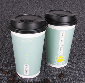China 8oz 9oz To Go Disposable Hot Drink Cups With Lids , Size Customized factory
