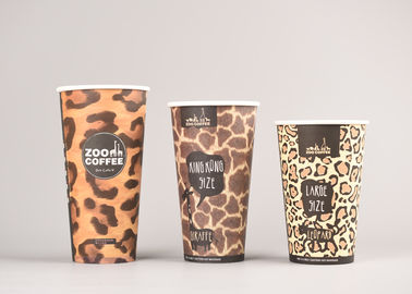 China Hot Drinks Take Out Coffee Cups Disposable With 3- Color Printing factory