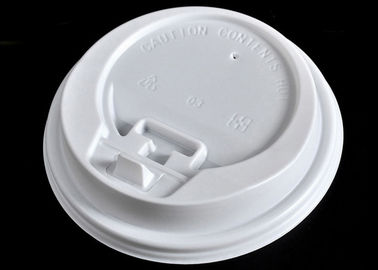 China Ice Cream Paper Cups Lids , White Coffee Mug Lid Cover Lightweight factory