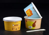 Disposable Branded Ice Cream Cups 3oz 8oz Single Wall For Restaurant