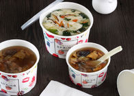Logo Printing Takeaway Soup Containers , Disposable Soup Containers With Lids