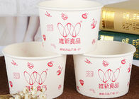 Big Custom Disposable Paper Bowls Hot Food Cup With Plastic Lid