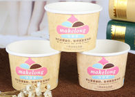Frozen Yogurt / Ice Cream Containers With Lids Full Colour Printing