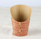Customize French Fry Cups / Containers , Take Away French Fry Scoop Cup