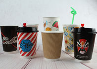 China Double Wall Paper Drinking Cup Coffee Disposable Cups 290ml 420ml 480ml company