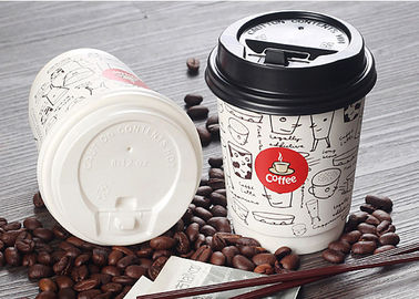 China Disposable Double Wall Paper Cups , Individual Insulated Paper Coffee Cups factory