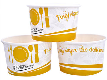 China 3oz 5oz Branded Ice Cream Cups / Bowls For Ice Cream Shop , Eco - Freindly Ink factory