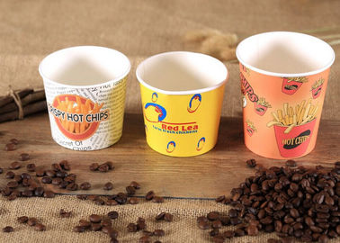 Custom Printed Disposable Paper Cups For French Fries Eco Friendly