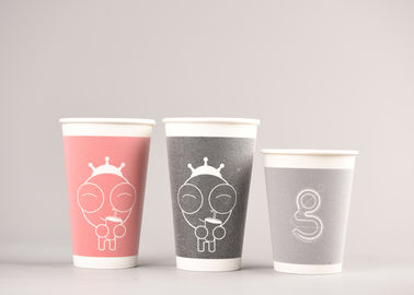 China Double Walled Paper Coffee Cups , Heat Resistant Disposable Hot Beverage Cups factory