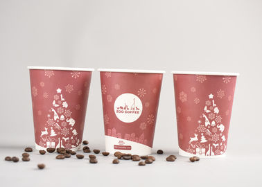 China Custom Personalized Disposable Coffee Cups Insulated With FDA Approved Paper factory